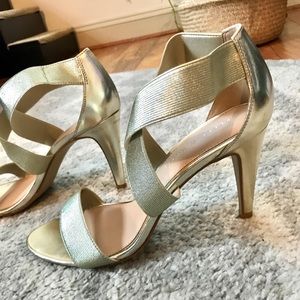 Kelly & Katie Gold Heels